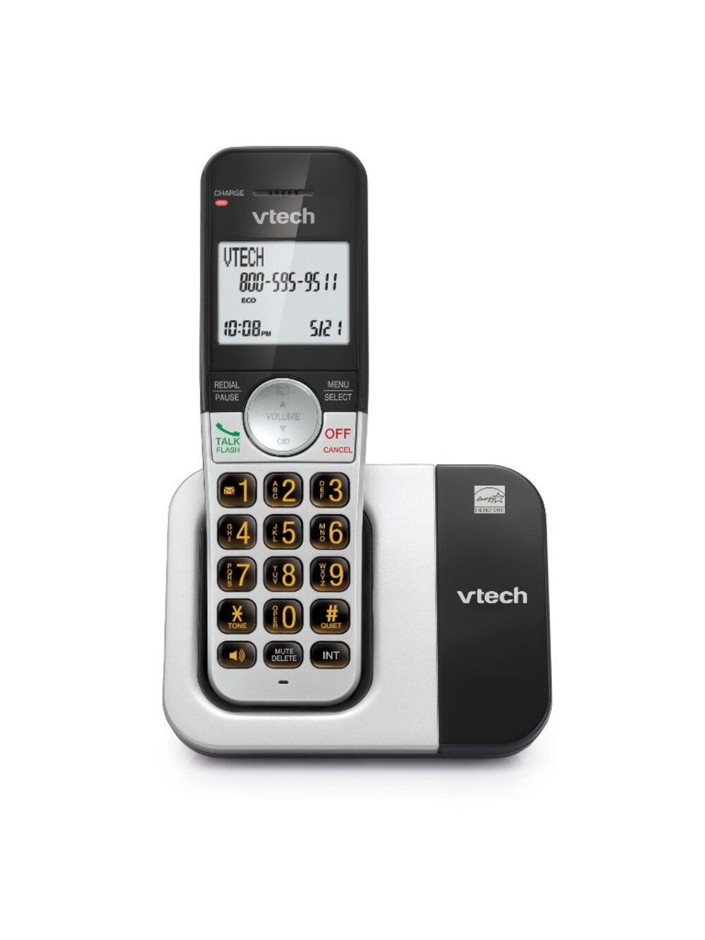 VTech VG231 Cordless Phone – Large Display, Big Buttons, DECT 6.0, Caller ID, Sp
